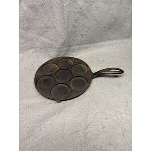 ANTIQUE GRISWOLD C. I.  EGG GRIDDLE / POACHER AD SANDVIK SAW & TOOL CORP. 2980